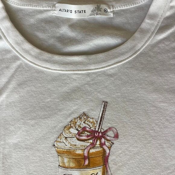 Altar-d-state Women's Pumpkin Spice Fall Vibe Baby Tee - Picture 4 of 5